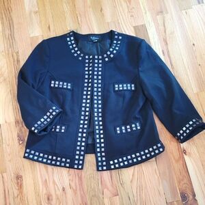 Katherine New York Metal Rivet Blazer PXL